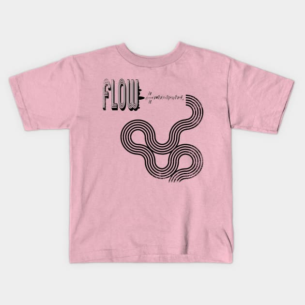 Flow Retro Grunge Style. Kids T-Shirt by Debrawib